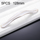 5 PCS 6596-128 Cabinet Wardrobe Drawer Zinc Alloy Handle (White)