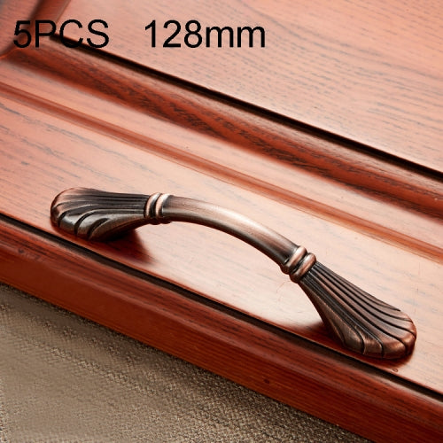 5 PCS 6029-128 Solid Wood Furniture Cabinet Handle Red Bronze Handles
