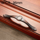 5 PCS 6034-96 Solid Wood Furniture Cabinet Handle Red Bronze Handles