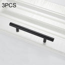 3 PCS 9001A-96 Simple Furniture Cabinet Handle Aluminum Profile Round Handle (Black)