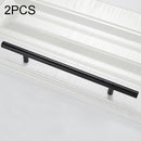 2 PCS 9001A-256 Simple Furniture Cabinet Handle Aluminum Profile Round Handle (Black)