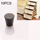 10 PCS 9001 Simple Furniture Cabinet Handle Aluminum Profile Round Handle (Black)