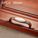 5 PCS 5008-96 Cabinet Zinc Alloy Retro Handle Coffee Cat Eye Handle (Coffee Crack)