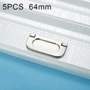 5 PCS 1052-64 Simple European Furniture Drawer Hidden Buckle Handle (Brushed)