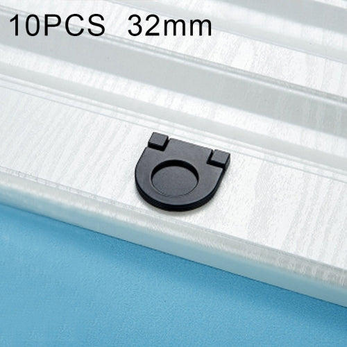 10 PCS 1052-32 Simple European Furniture Drawer Hidden Buckle Handle(Matte Black)