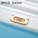 5 PCS 6530-64 Simple European Furniture Drawer Hidden Buckle Handle (White Amber)