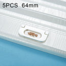 5 PCS 6530-64 Simple European Furniture Drawer Hidden Buckle Handle (Gold Silver)