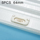 5 PCS 6530-64 Simple European Furniture Drawer Hidden Buckle Handle (Ivory White)