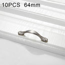 10 PCS 4041-64 Brushed Zinc Alloy Cabinet Handle Pitch: 64mm