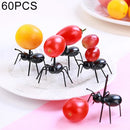 60 PCS Worker Ant Fruit Forks Snack Cake Dessert Tableware Home Kitchen Party Dinner Fruit Pick Kitchen Tool