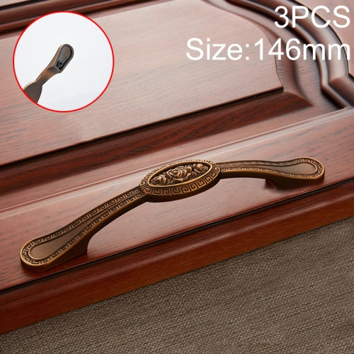 3 PCS 6273-128 Chinese American Style Classic Style Cabinet Handle (Coffee)