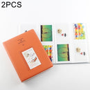 2 PCS 3 inch DIY Film Mulching PU Insert Type Mini Receive Photo Album, Random Color