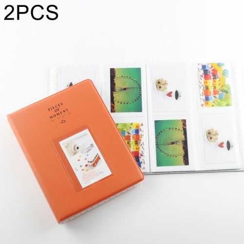2 PCS 3 inch DIY Film Mulching PU Insert Type Mini Receive Photo Album, Random Color