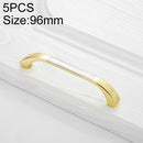 5 PCS 4003_96 Stainless Steel Closet Cabinet Handle Pitch: 96mm (Gold)