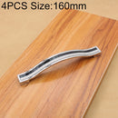 4 PCS Crystal Color Diamond Modern Wardrobe Door Cabinet Wine Cabinet Fashion Drawer Handle, Hole Distance: 160mm(Black)