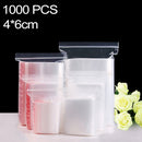 1000 PCS 4cm x 6cm PE Self Sealing Clear Zip Lock Packaging Bag, Custom Printing and Size are welcome