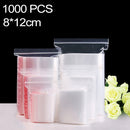 1000 PCS 8cm x 12cm PE Self Sealing Clear Zip Lock Packaging Bag, Custom Printing and Size are welcome