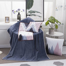 Mountains Pattern Multifunctional Plush Blanket Square Pillow Quilt Office Car Pillow Cushion, Size : L