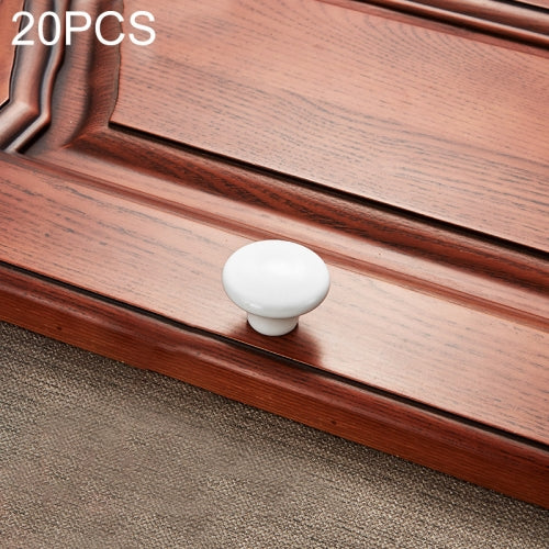 20 PCS 5077 White Ceramic Closet Cabinet Handle