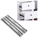 18 inches 3-section Mute Stainless Steel Sliding Drawer Slides Ball Slide Rail Length: 45cm