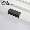 10 PCS 2777_64 Space Aluminum Closet Cabinet Handle Pitch: 64mm