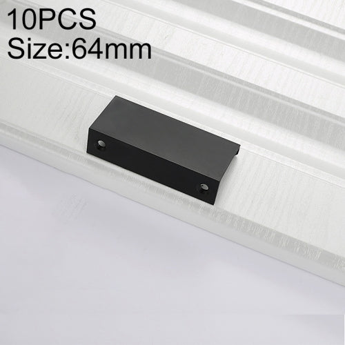 10 PCS 2777_64 Space Aluminum Closet Cabinet Handle Pitch: 64mm
