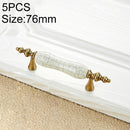 5 PCS 5010_76 Ceramic Crack Closet Cabinet Handle Pitch: 76mm