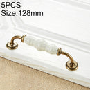 5 PCS 5031_128 Ceramic Crack Closet Cabinet Handle Pitch: 128mm