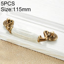 5 PCS 5047_115 Ceramic Crack Closet Cabinet Handle Pitch: 115mm