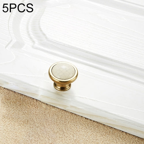 5 PCS 5089 Single Hole Ceramic Crack Closet Cabinet Handle