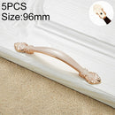 5 PCS 6032A_96 White Amber Paint Closet Cabinet Handle Pitch: 96mm