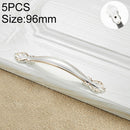 5 PCS 6032A_96 Gold and Silver Paint Closet Cabinet Handle Pitch: 96mm