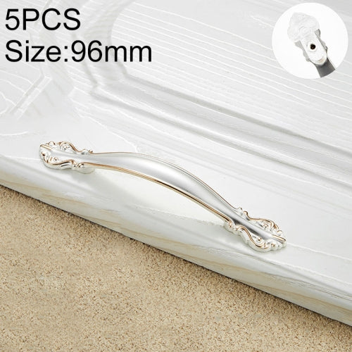 5 PCS 6032A_96 Gold and Silver Paint Closet Cabinet Handle Pitch: 96mm