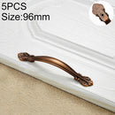 5 PCS 6032A_96 Coffee Paint Closet Cabinet Handle Pitch: 96mm