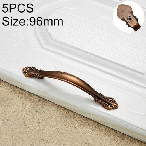 5 PCS 6032A_96 Coffee Paint Closet Cabinet Handle Pitch: 96mm