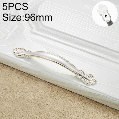 5 PCS 6032B_96 Gold and Silver Paint Closet Cabinet Handle Pitch: 96mm