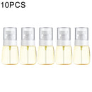 10 PCS Portable Refillable Plastic Fine Mist Perfume Spray Bottle Transparent Empty Spray Sprayer Bottle, 30ml(Yellow)