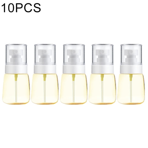 10 PCS Portable Refillable Plastic Fine Mist Perfume Spray Bottle Transparent Empty Spray Sprayer Bottle, 30ml(Yellow)