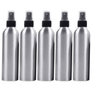 5 PCS Refillable Glass Fine Mist Atomizers Aluminum Bottle, 250ml(Black)
