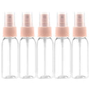 5 PCS Clear Portable Bottle Fine Mist Spray Bottle, 30ml(Pink)