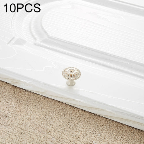 10 PCS 6041 Small Single Hole Ivory White Zinc Alloy Simple Closet Cabinet Handle Length: 24mm