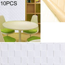 10 PCS Creative 3D Stone Pattern Wall Stickers Wallpaper Decoration, Size: 70 x 70cm (White)