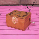 Home Decor Creative Exquisite Retro Wooden Birthday Decorations Music Box, Random Style Delivery
