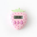 Creative Fruit Shape Time Manager Kitchen Mechanical Learning Timer Alarm Reminder(Strawberry)