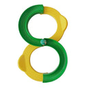 Children 88-shaped Railway Integration Sense Training Toys Attention Hand-eye Coordination Educational Toys, Size: 34*21cm (Yellow+Green)