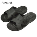Anti-static Non-slip X-shaped Slippers, Size: 38 (Black)