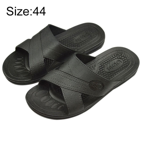 Anti-static Non-slip X-shaped Slippers, Size: 44 (Black)