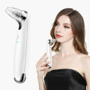 Portable USB Charging 5 Settings Electric Facial Cleaner Acne Remover Beauty Massager(White)