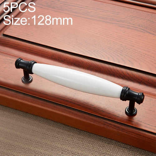 5 PCS 5001_128 Black White Hardware Cabinet Handle