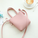 Fashion Mini PU Leisure Single Shoulder Square Handbag Mobile Phone Bag, Size: 13*4.5*16.5cm (Pink)